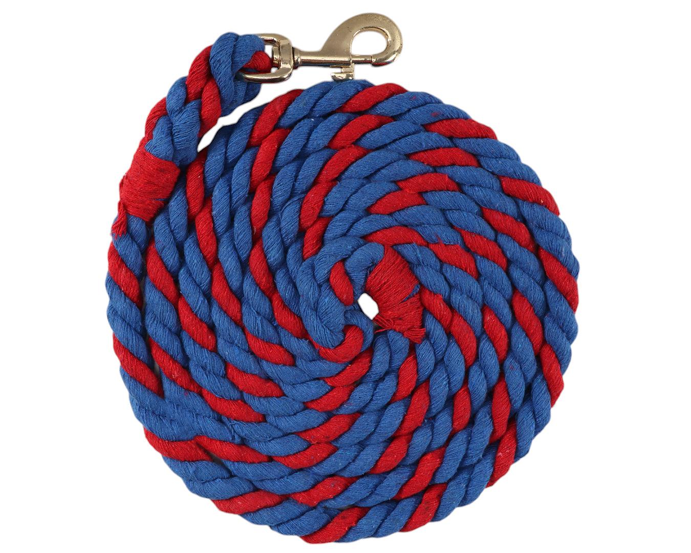 10' Two-Tone Cotton Lead Rope - 3/4 inch - Image 4