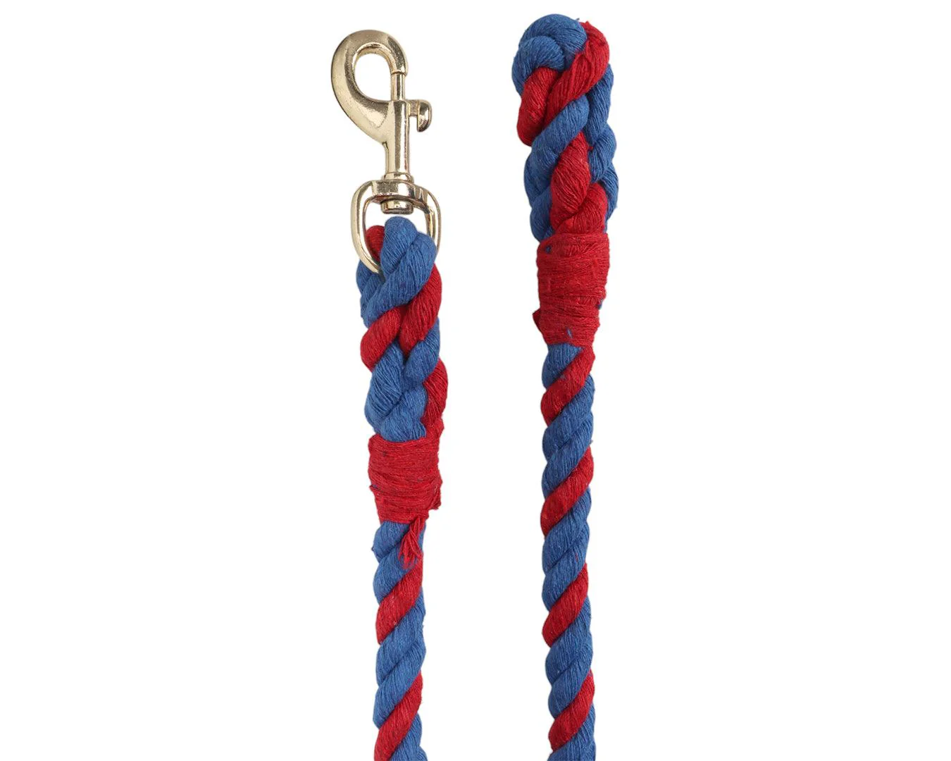 10' Two-Tone Cotton Lead Rope - 3/4 inch - Image 5