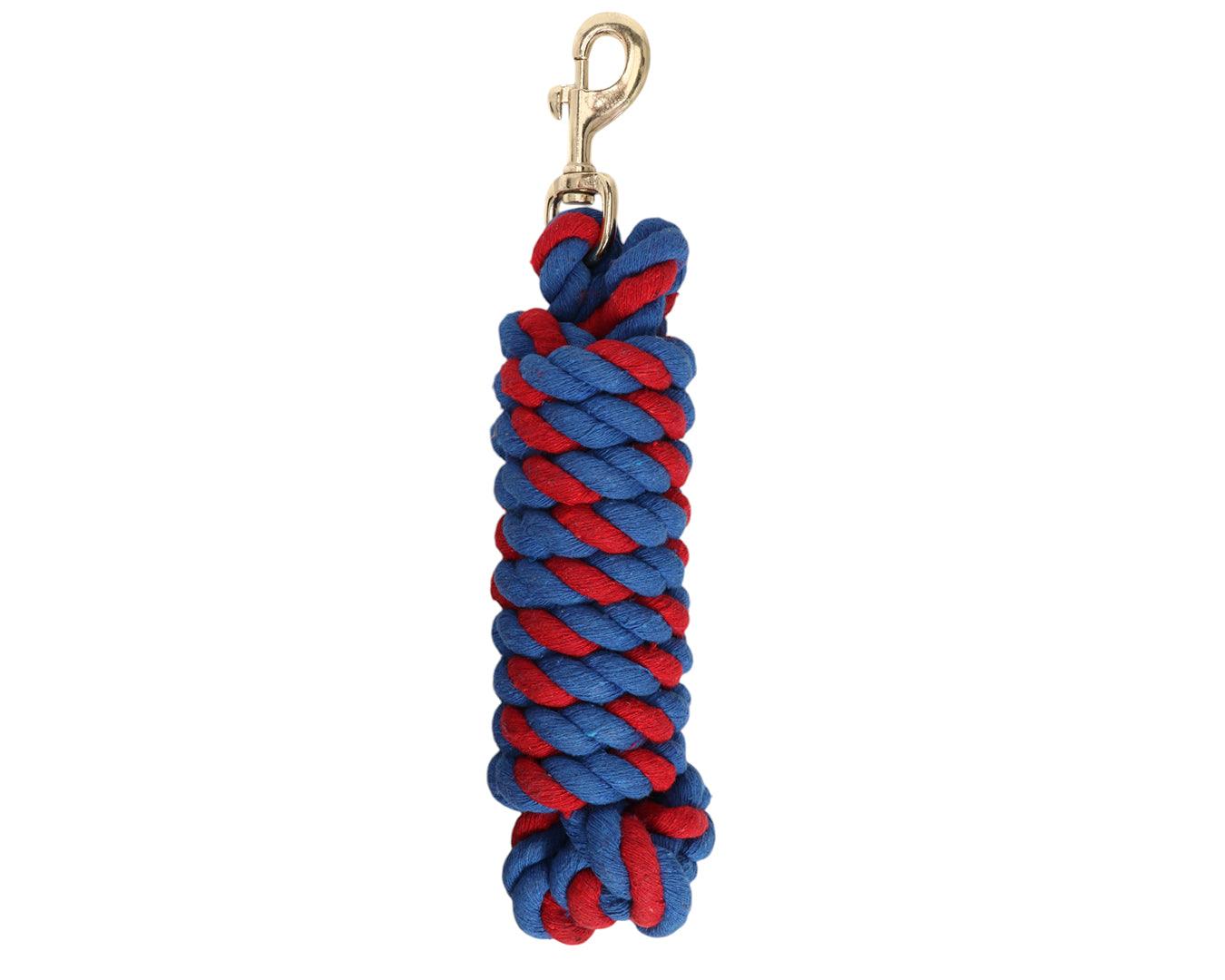 10' Two-Tone Cotton Lead Rope - 3/4 inch - Image 6