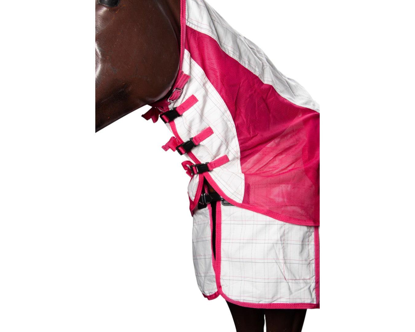 Kool Master Air Max Horse Rug Combo - White & Pink - Image 2