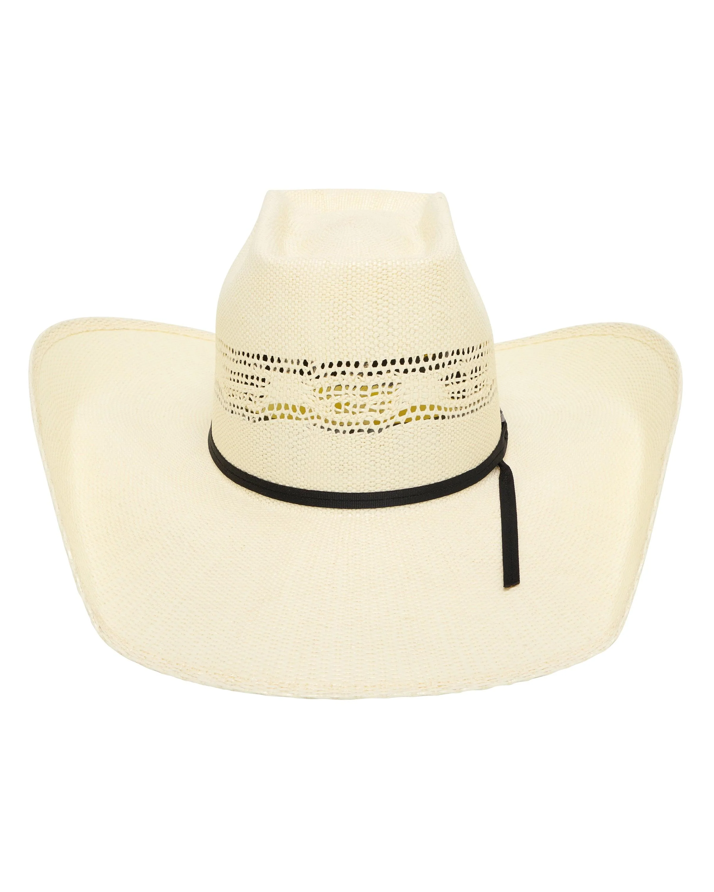 American Hat Company Straw Hat w/Black Trim - Image 2