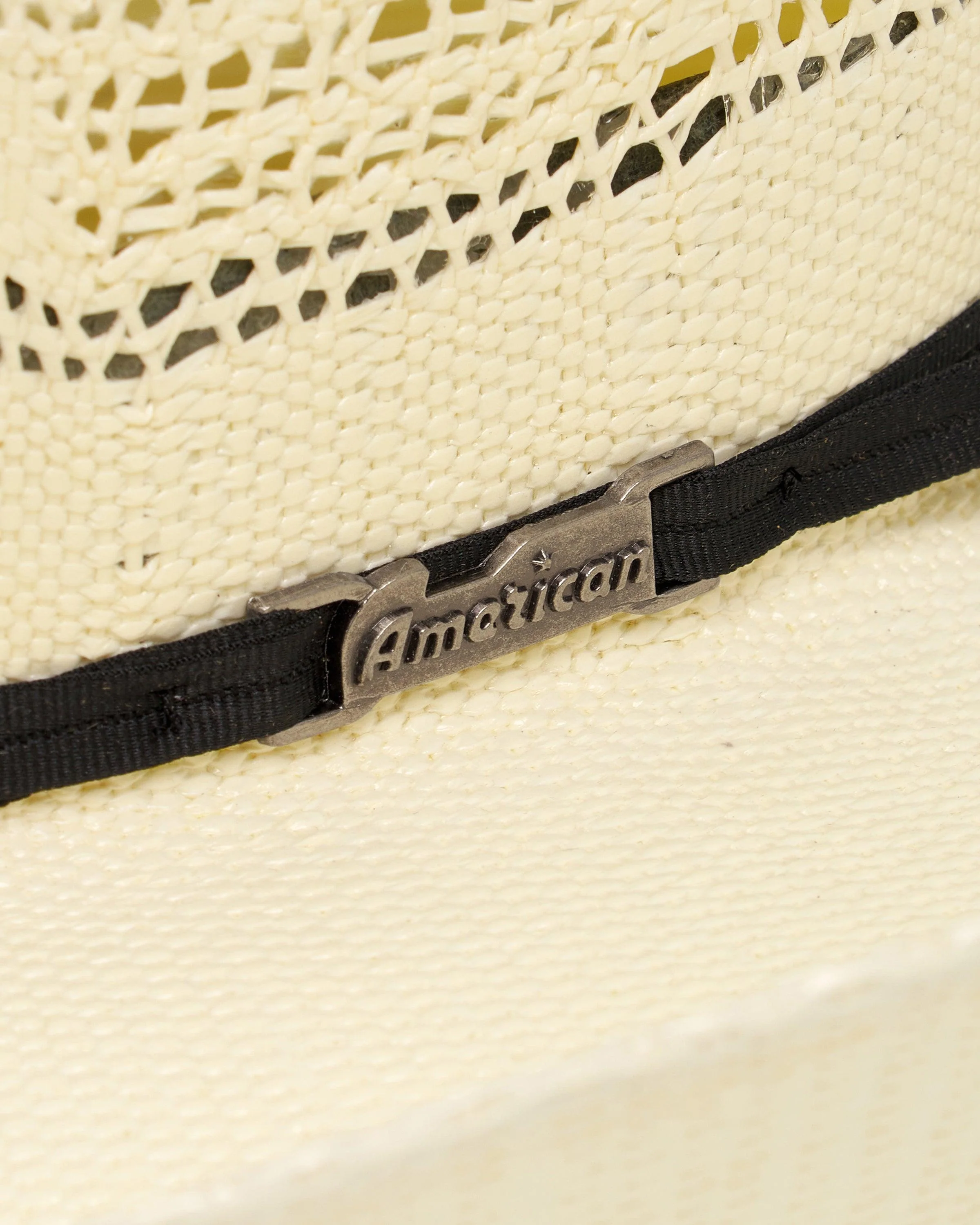 American Hat Company Straw Hat w/Black Trim - Image 4