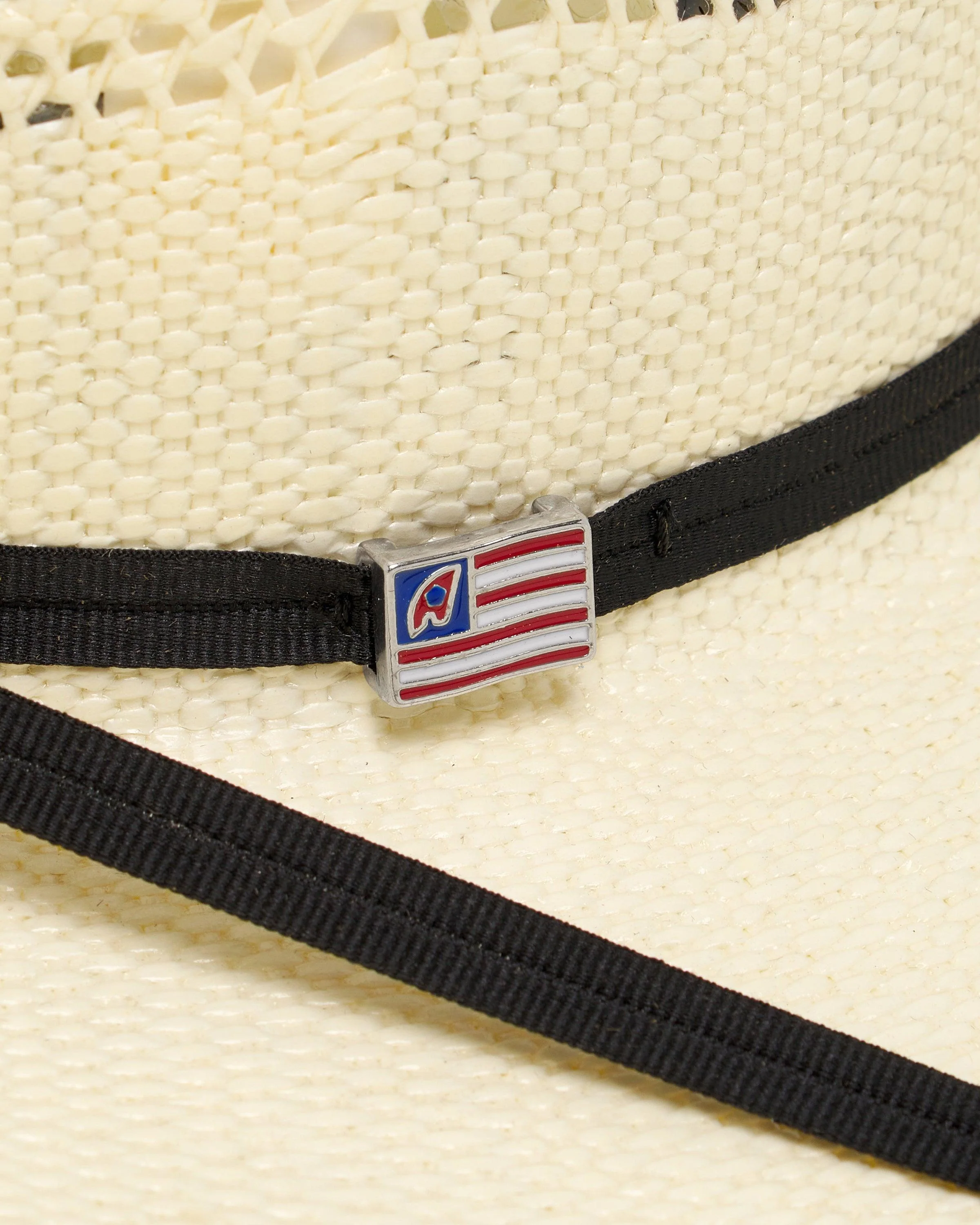 American Hat Company Straw Hat w/Black Trim - Image 5