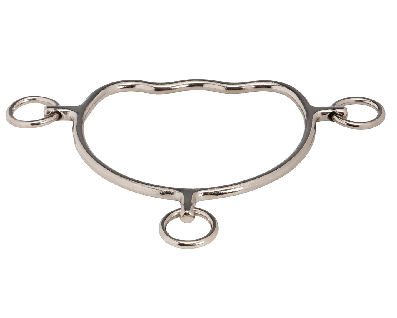 Anti-Rear Bit with Wave Mouth - Chrome Plated Steel - Image 2