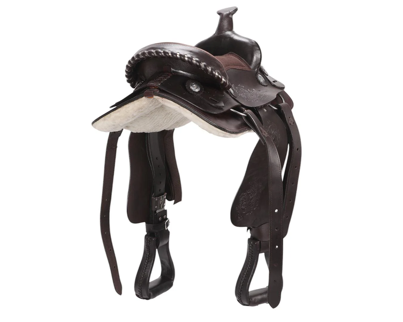 Argyle Pony Western Saddle 13" Seat - Image 5