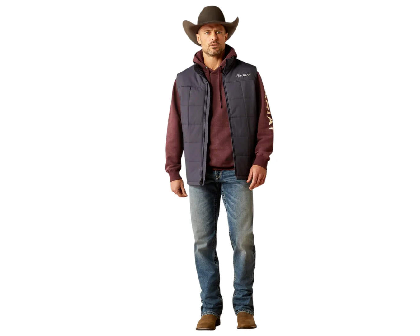 Ariat Crius Insulated Vest - Odyssey Grey - Image 2