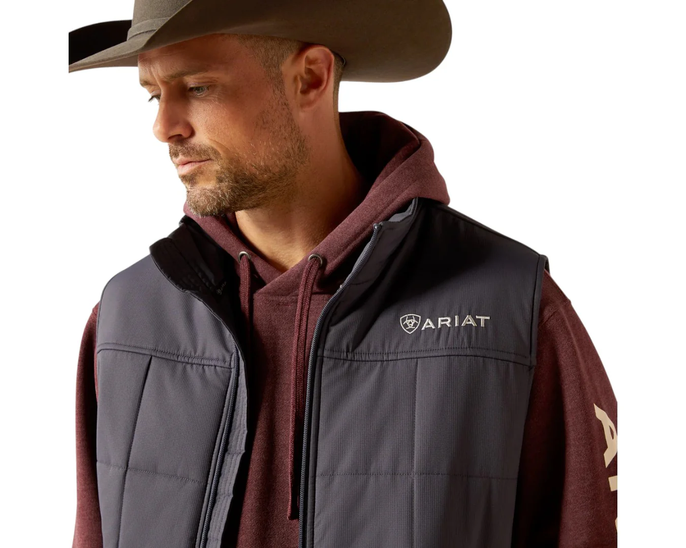 Ariat Crius Insulated Vest - Odyssey Grey - Image 4