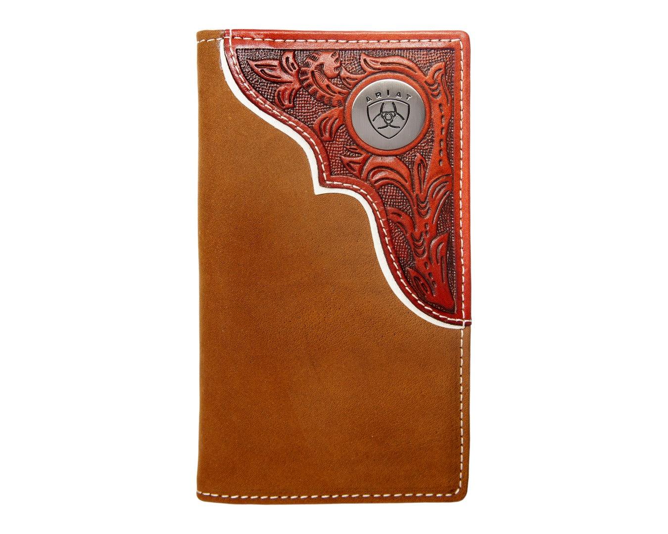 Ariat Rodeo Wallet - Tooled Leather Overlay