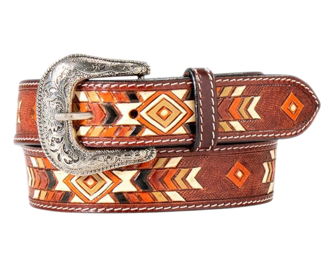 Ariat Womens Hand Tooled Southwest Belt
