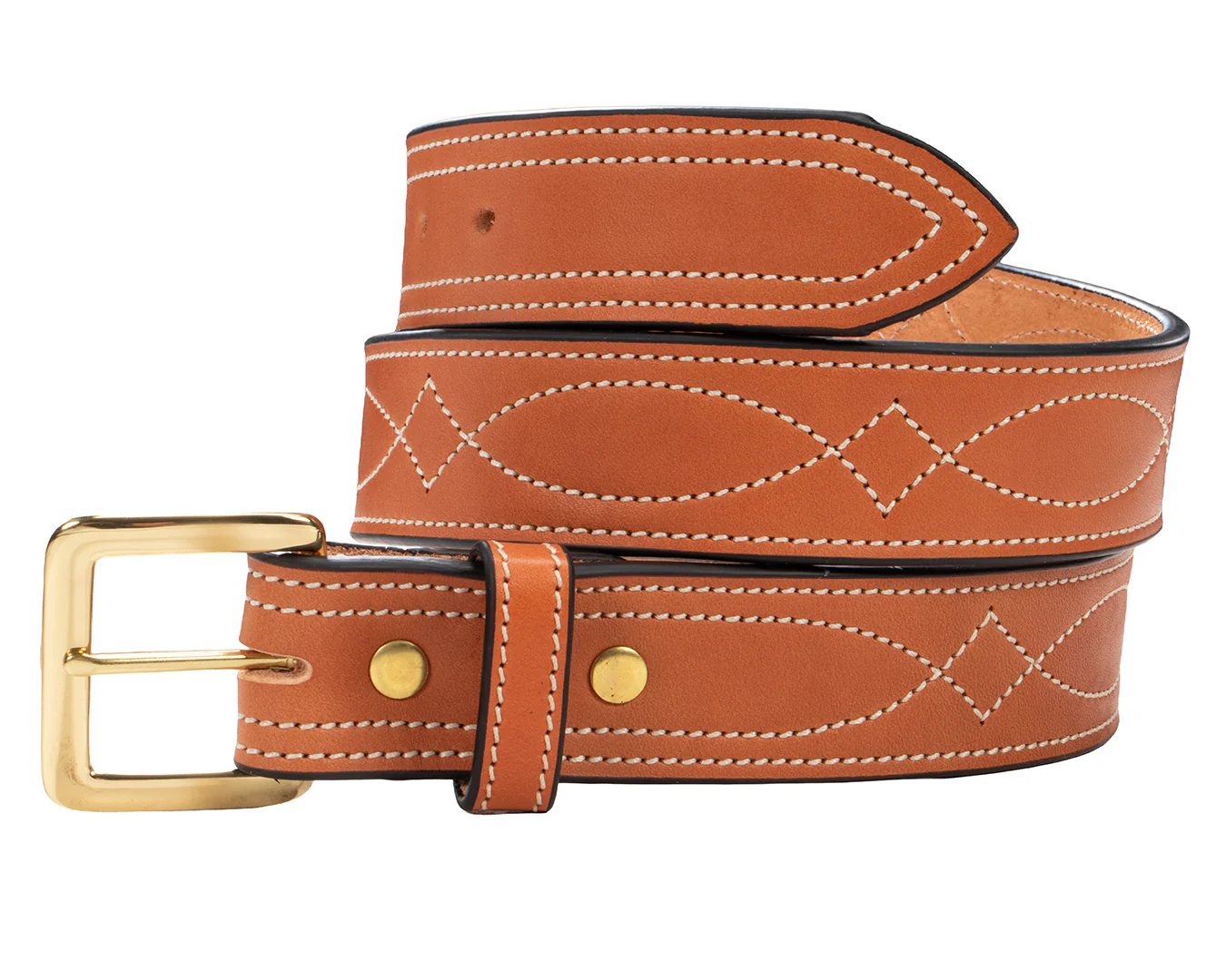Becca Fancy Stitch Gun Belt 1 1/2 Inch - Image 5