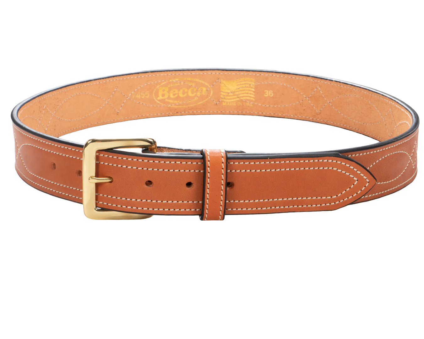 Becca Fancy Stitch Gun Belt 1 1/2 Inch - Image 8