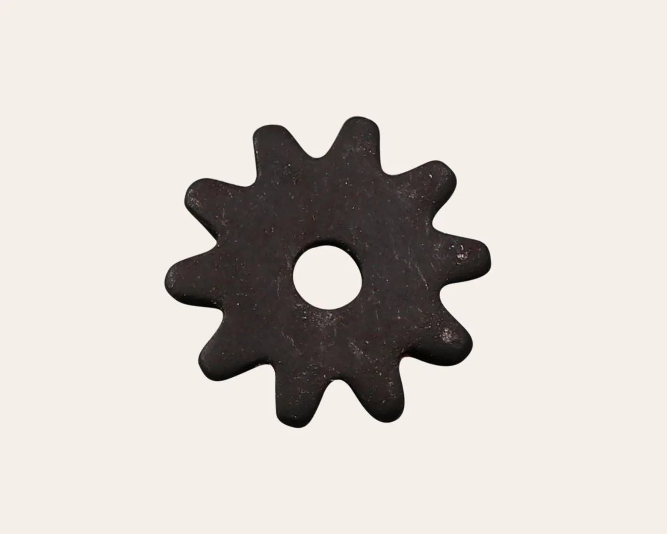 Black Steel Spur Rowels | 10 Point Rounded