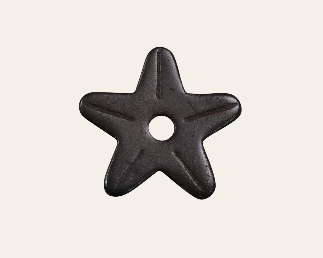 Black Steel Spur Rowels | 5 Point Rounded