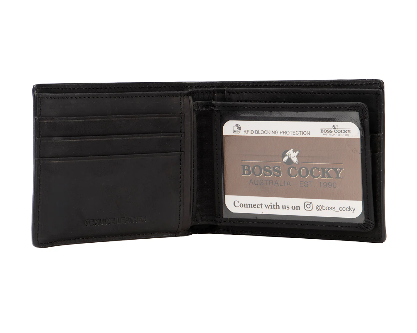 Boss Wallet Crazy Horse -Black - Image 3