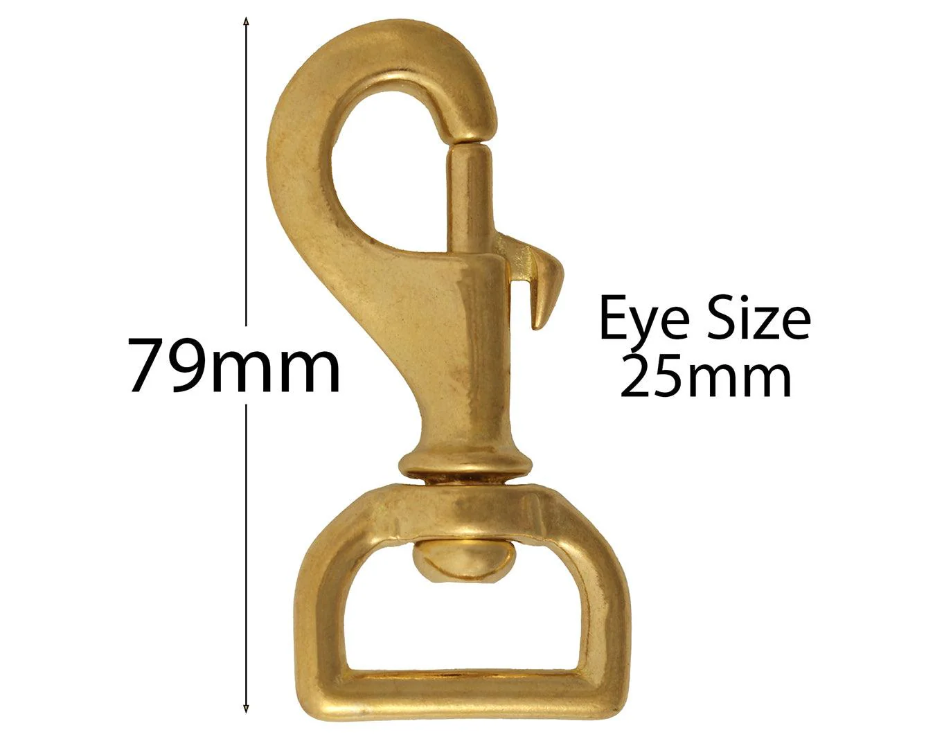 Brass Flat Swivel Eye Snaphooks - Image 4