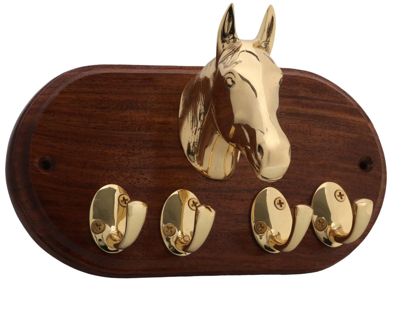 Brass Horse Head Wall Hook - Image 2