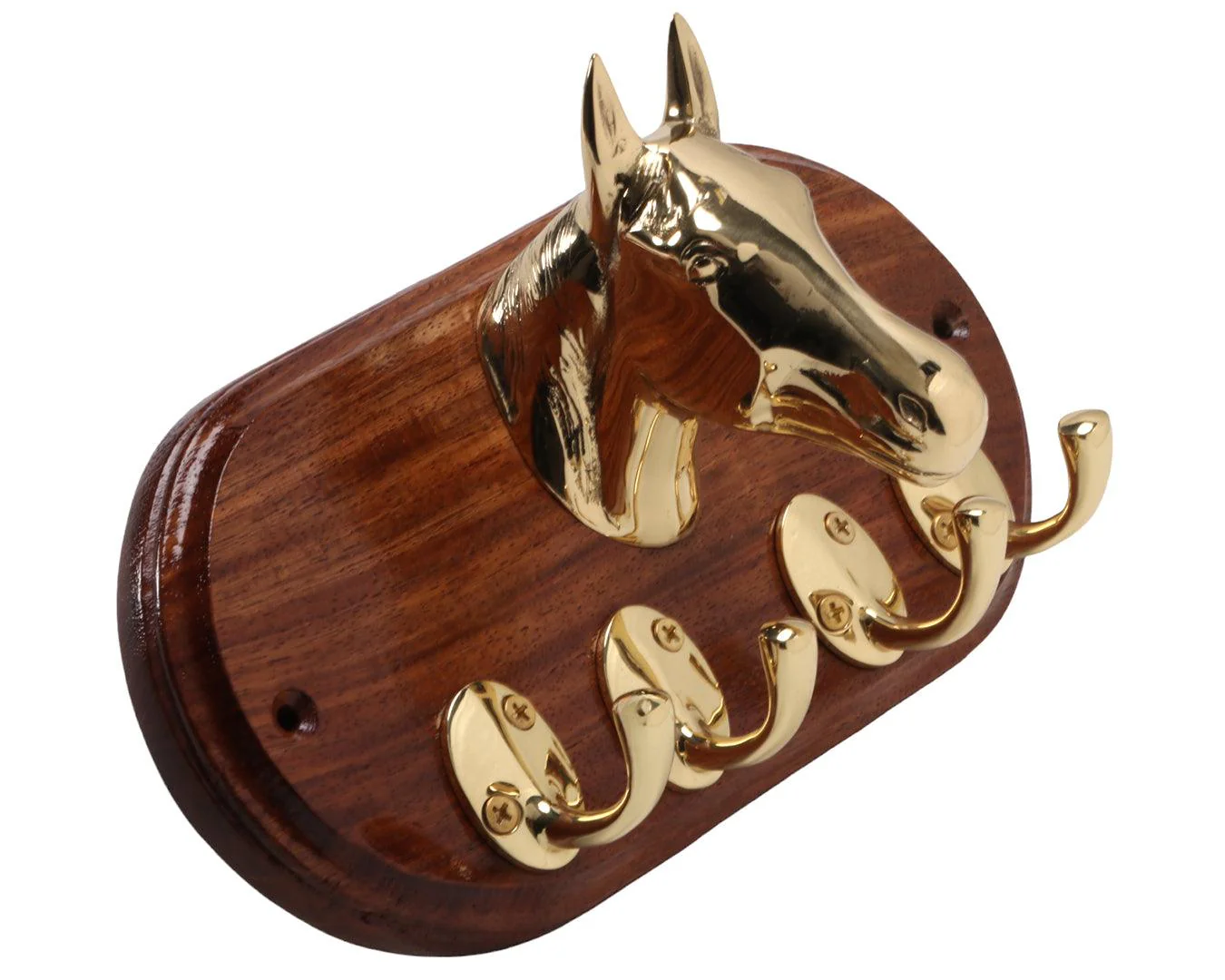 Brass Horse Head Wall Hook - Image 3