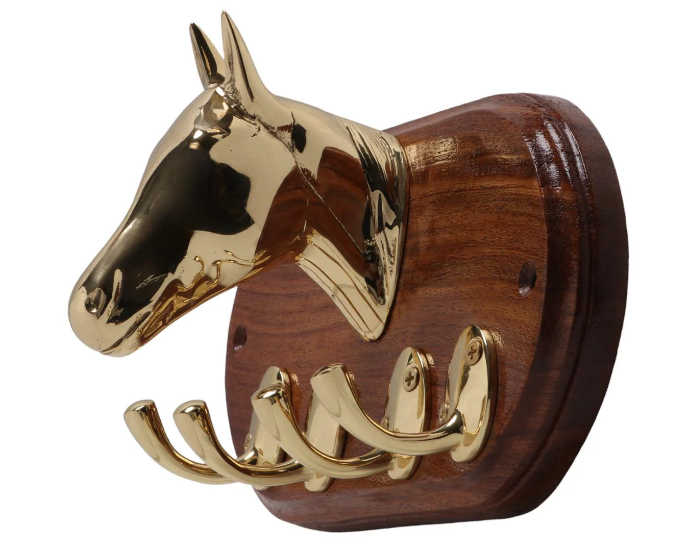 Brass Horse Head Wall Hook - Image 4