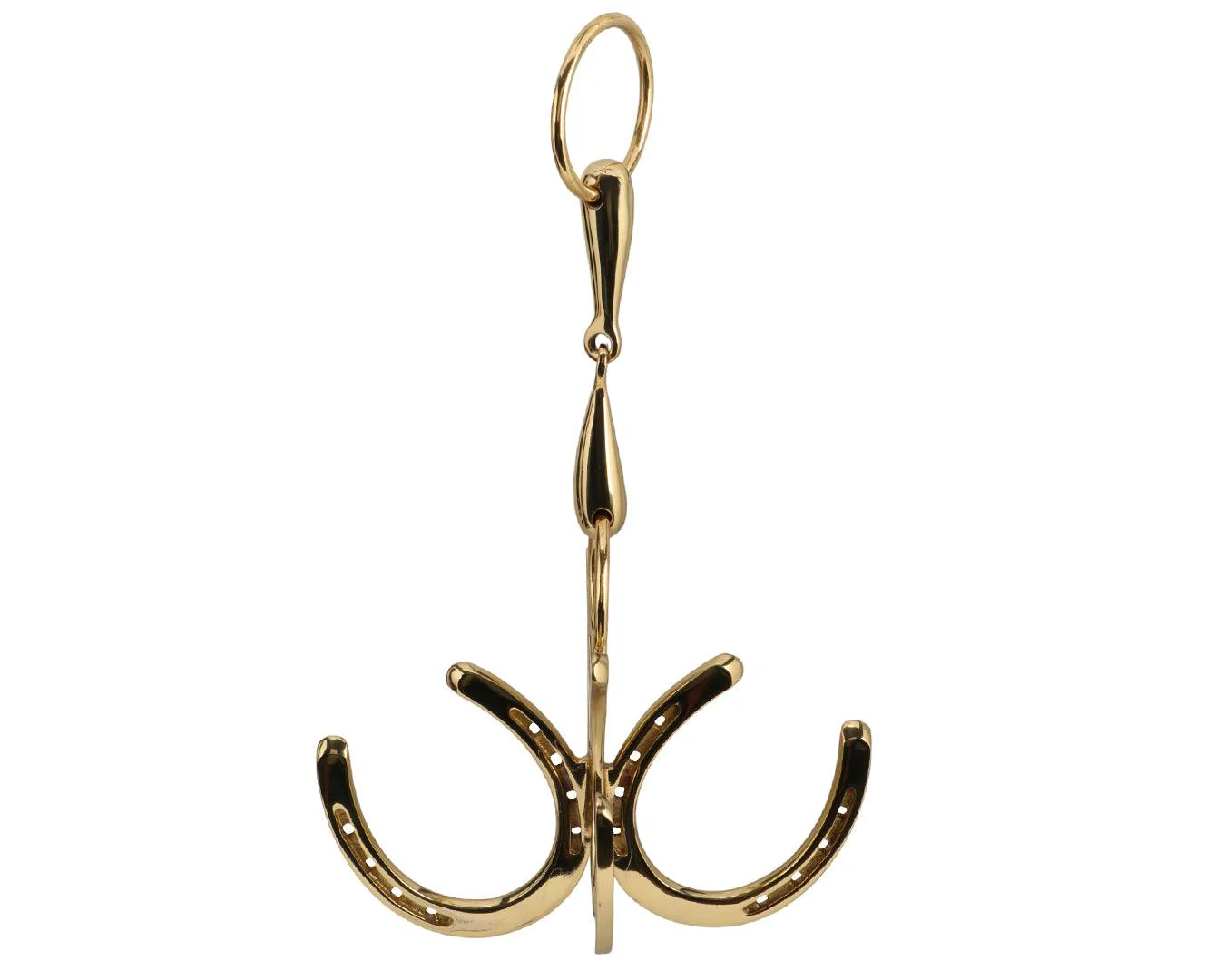 Brass Horseshoe & Bit Wall Hooks - Image 3