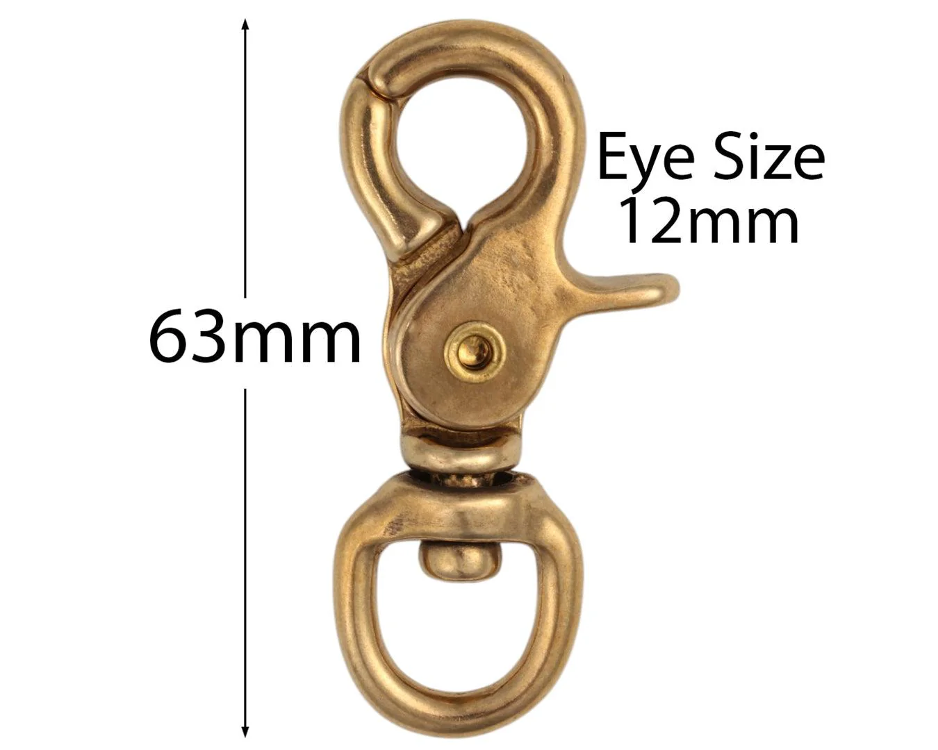Brass Round Eye Trigger Snaphook - Image 2