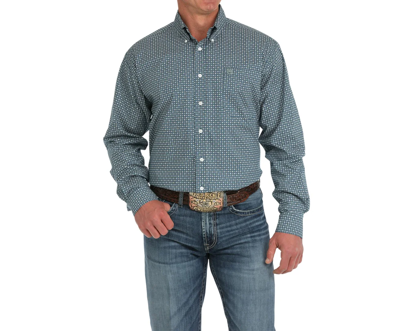 Cinch Mens Button Up Long Sleeve Shirt - Image 14