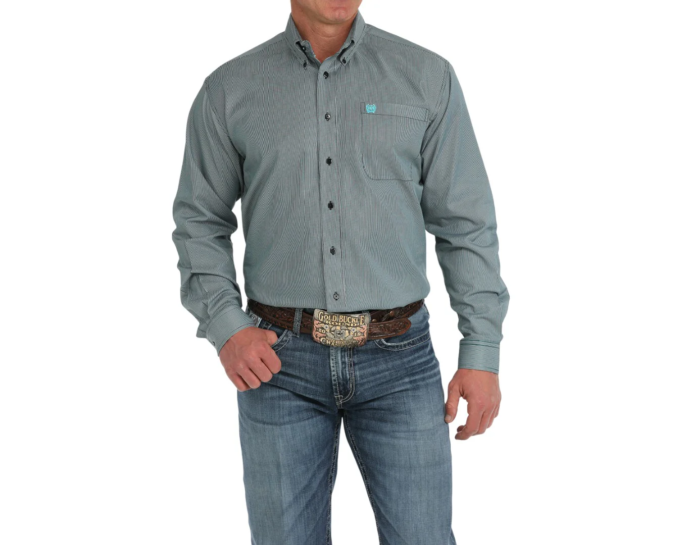 Cinch Mens Button Up Long Sleeve Shirt - Image 35