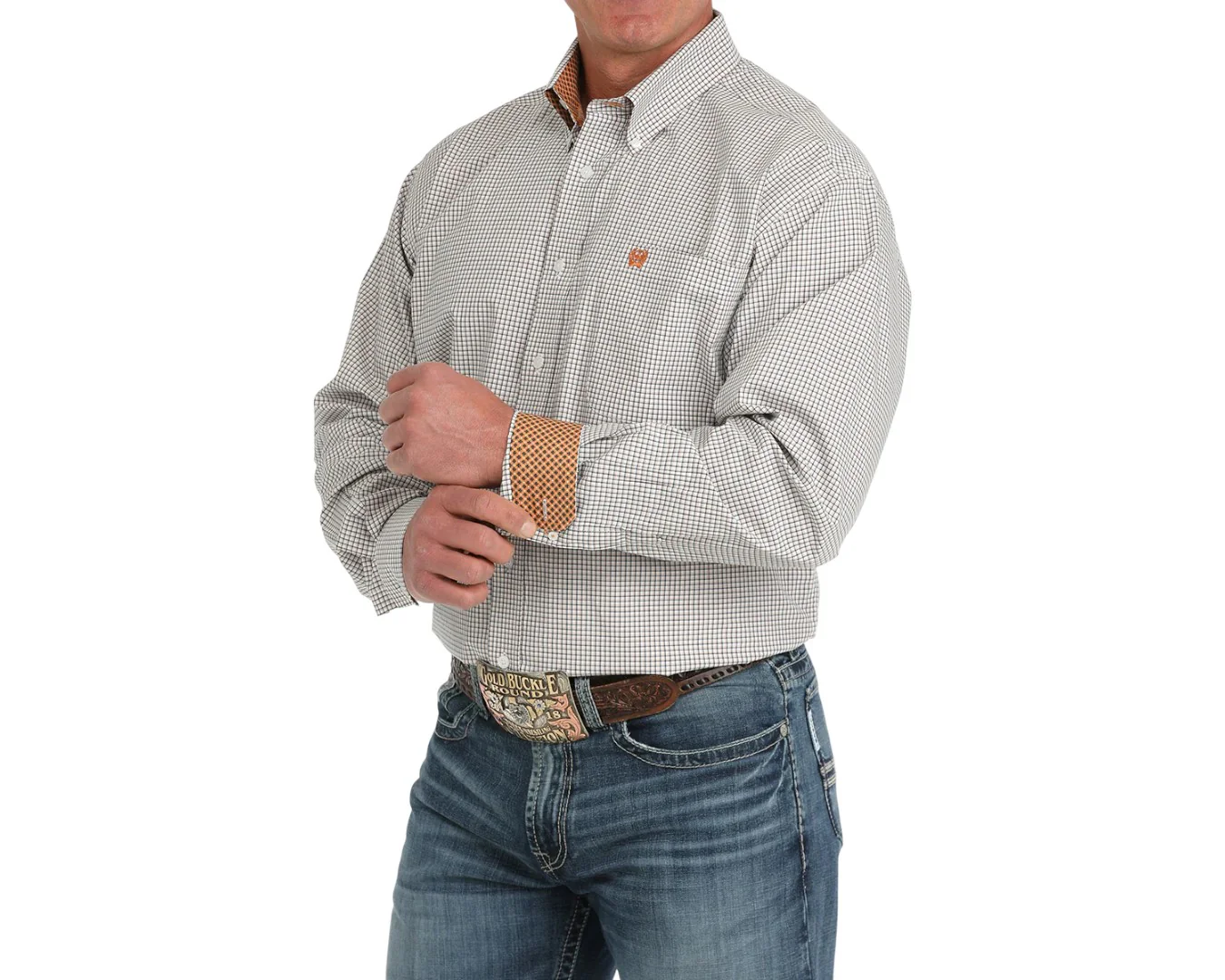 Cinch Mens Button Up Long Sleeve Shirt - Image 4