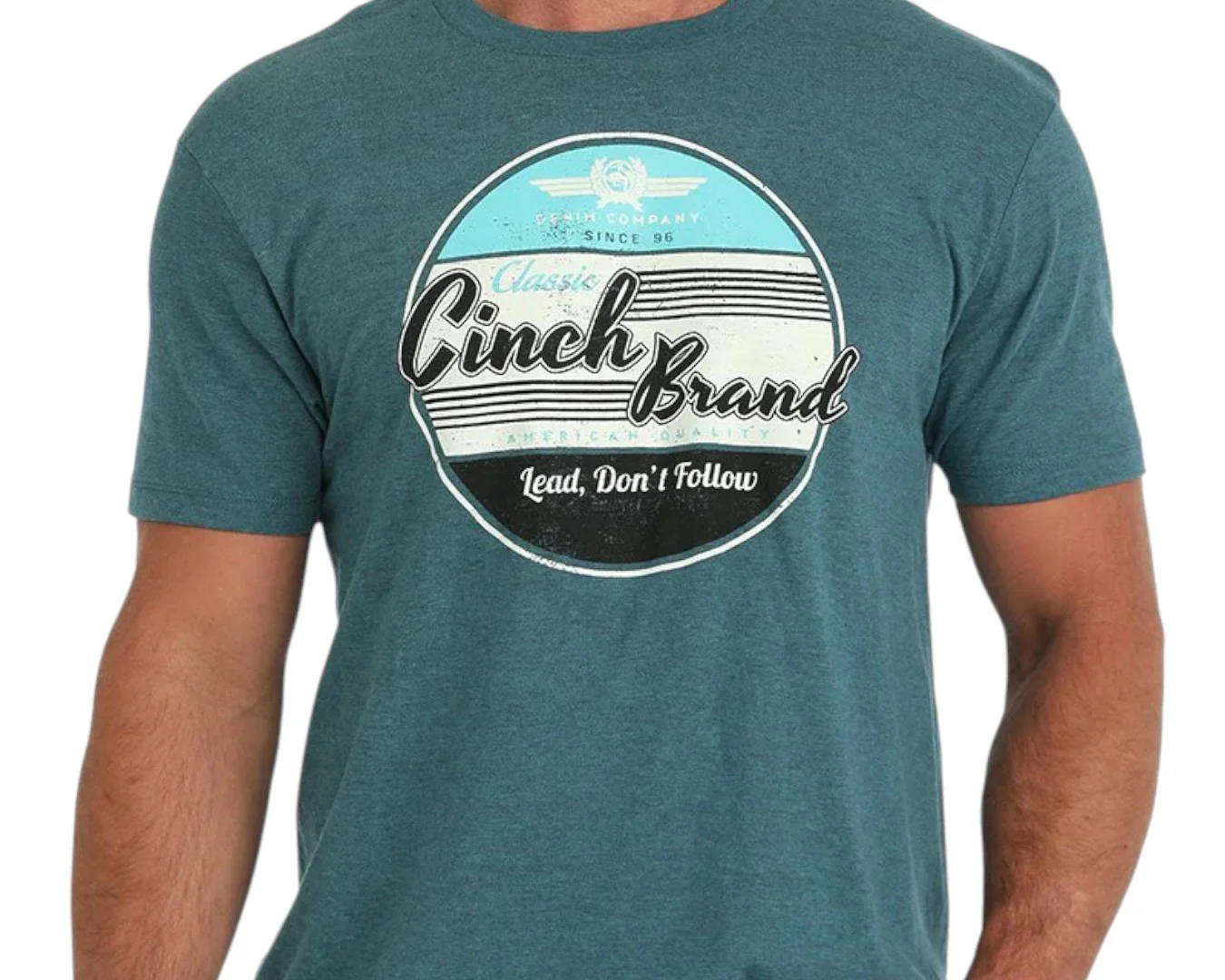 Cinch Men's Cotton Tee- Blue