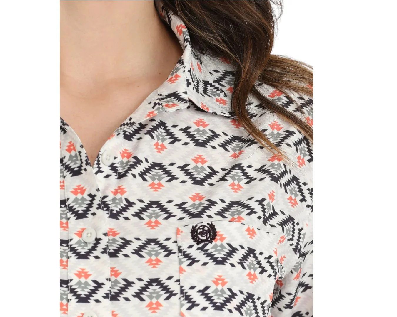 Cinch Women's Southwest Sally Print Arena Shirt - Image 3