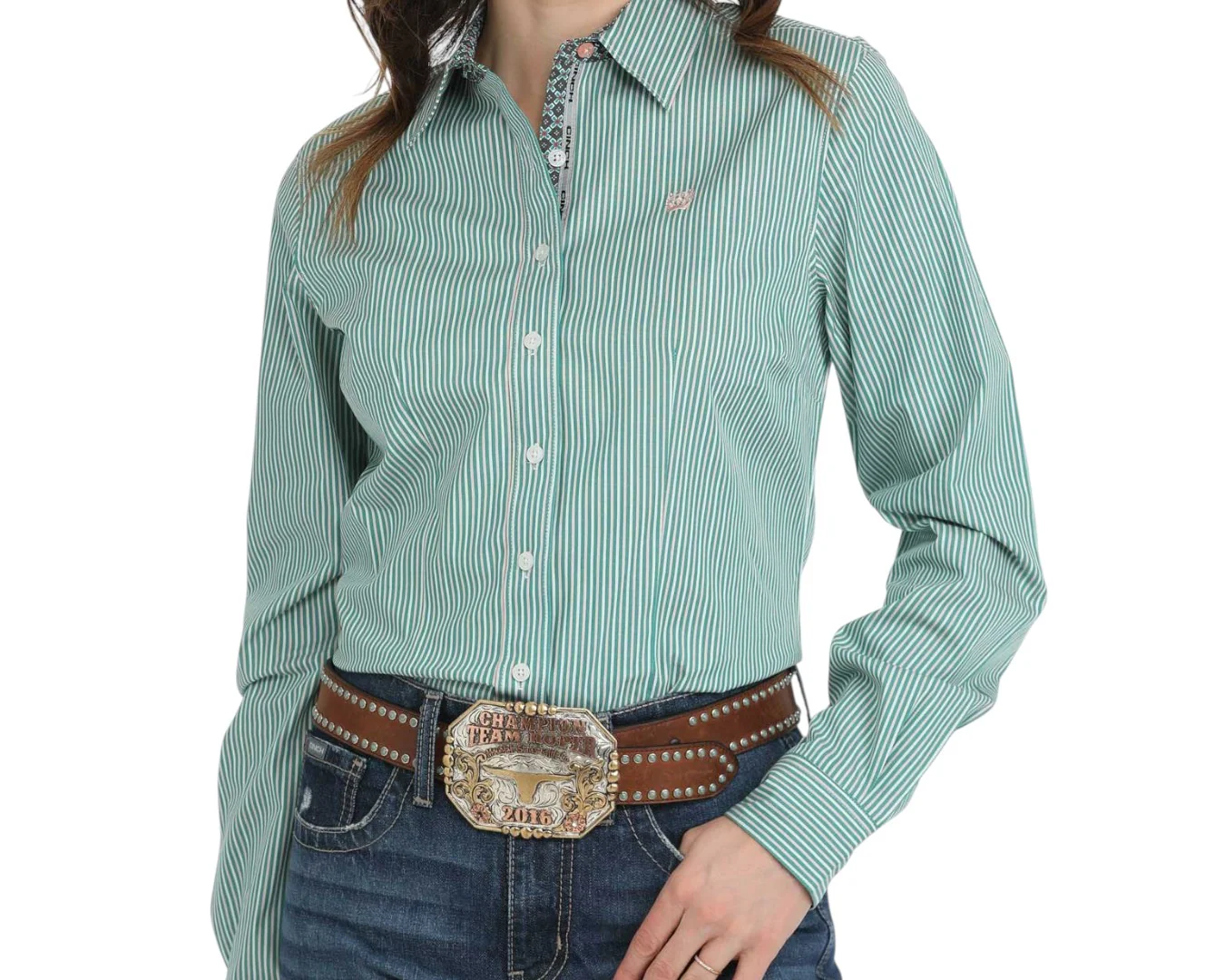 Cinch Women's Stripe Button Western Shirt