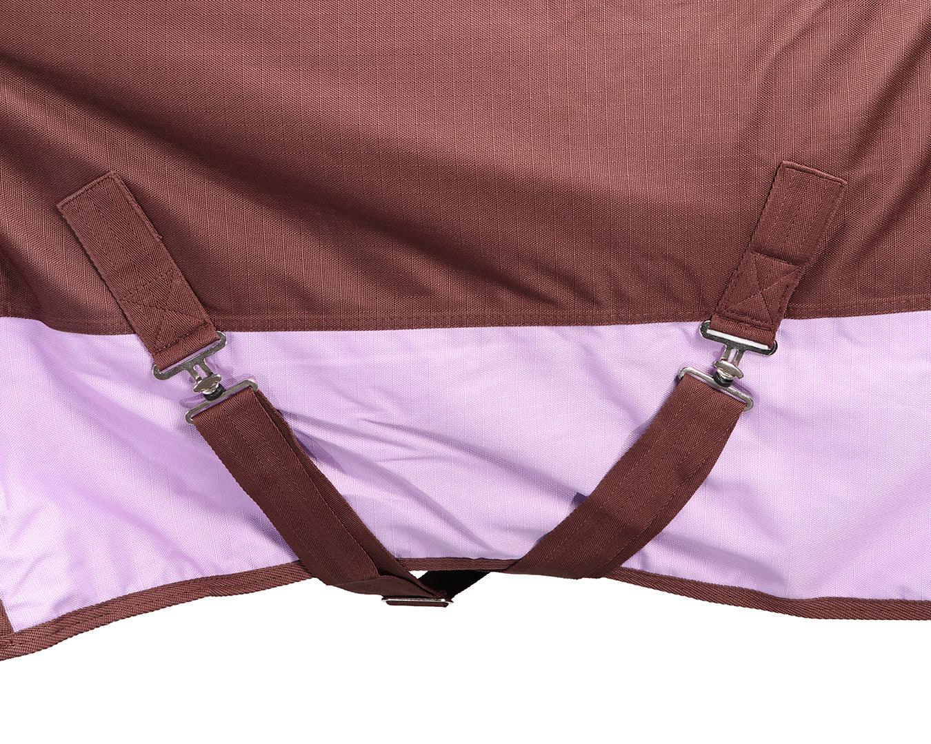 Conrad 1200D Horse Rug - Chocolate & Lilac - Image 7