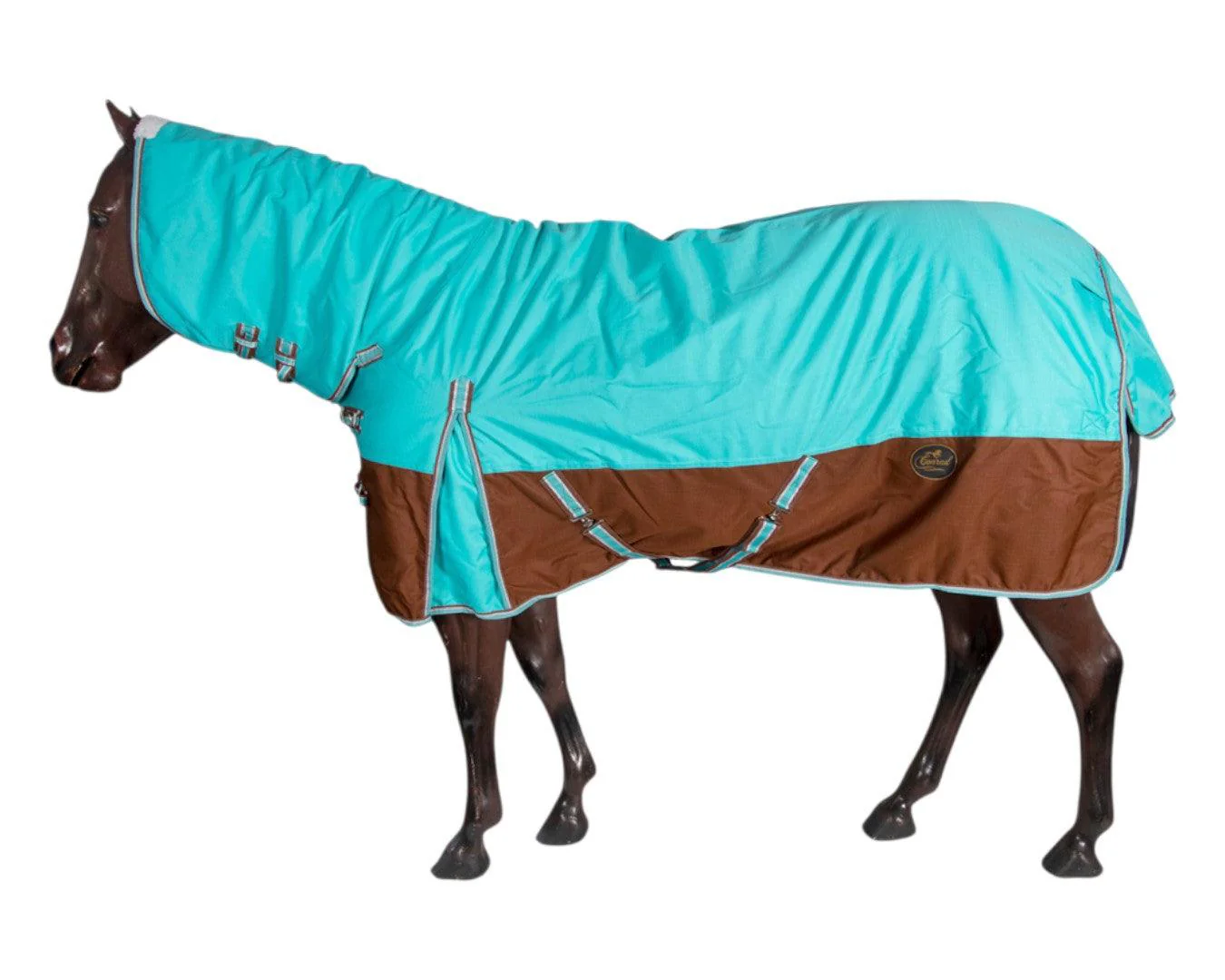 Conrad 1200D Horse Rug Combo - Turquoise & Chocolate