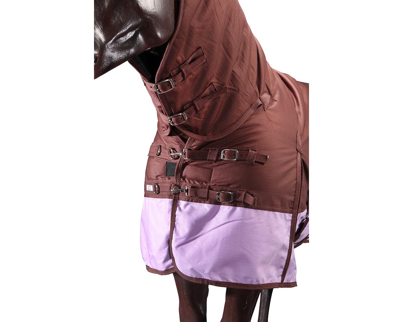 Conrad 1200D Horse Rug Combo - Chocolate & Lilac - Image 8