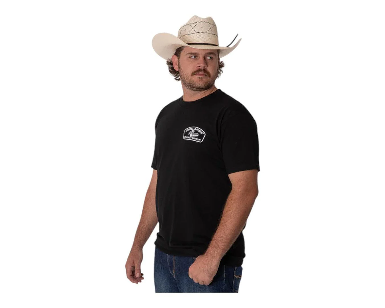 Country Labelled Shell Raisin' Whiskey Shootin' Tee