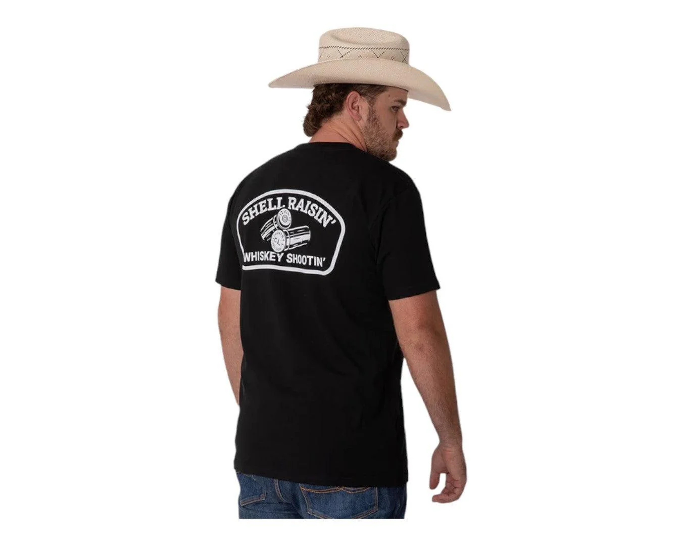 Country Labelled Shell Raisin' Whiskey Shootin' Tee - Image 4