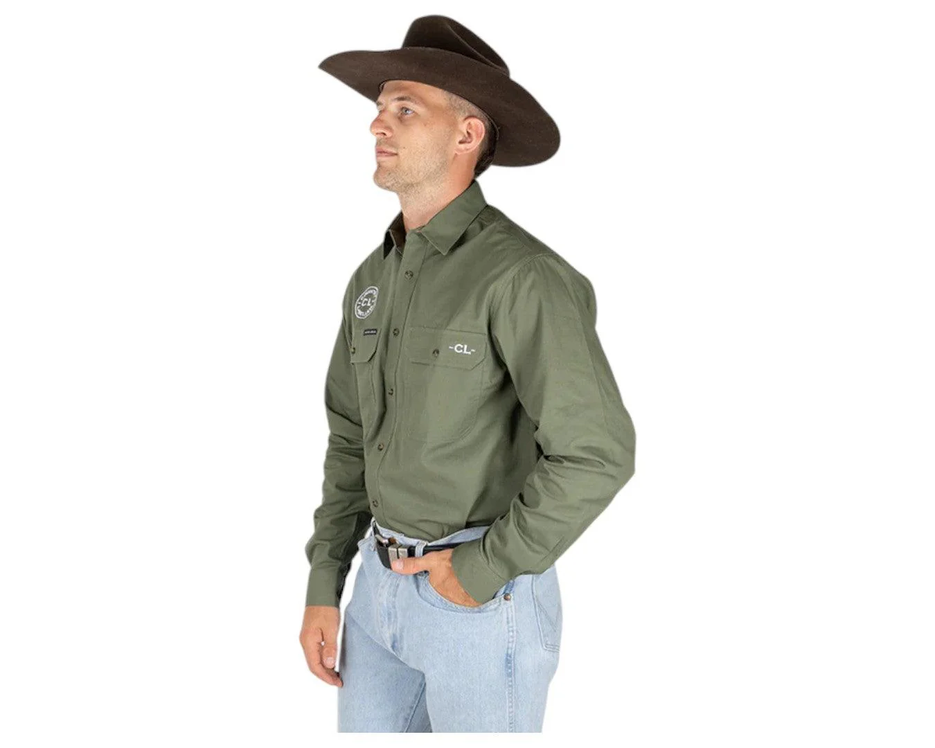 Country Labelled 'The Cattleman' Work Shirt - Image 10