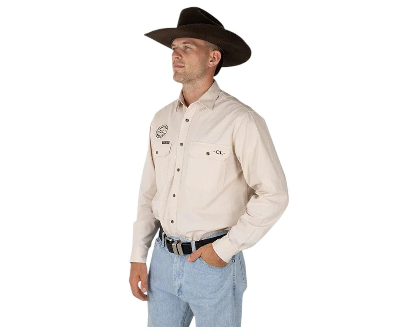 Country Labelled 'The Cattleman' Work Shirt - Image 6