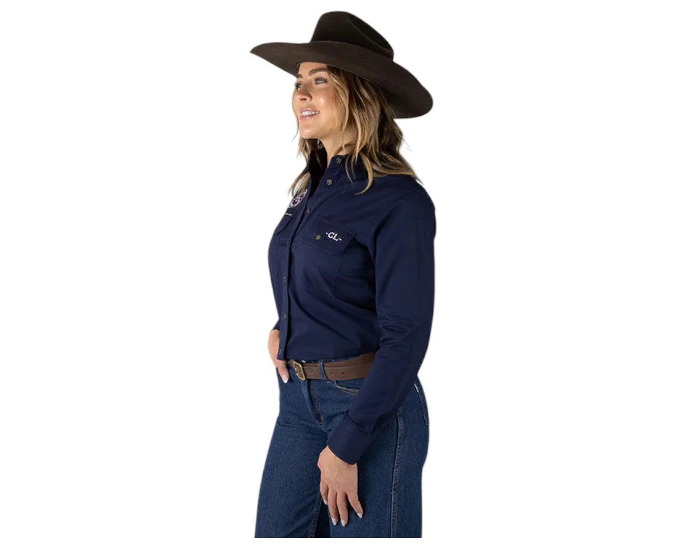 Country Labelled 'The Matilda' Full Button Work Shirt - Image 2