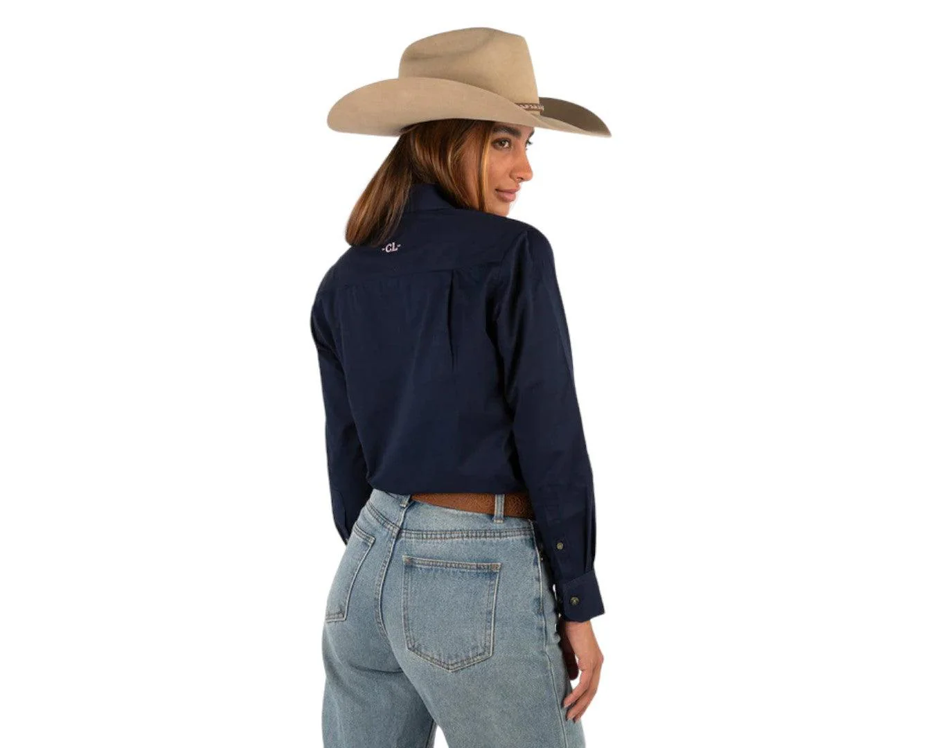 Country Labelled Women's Matilda Half Button Work Shirt - Image 2