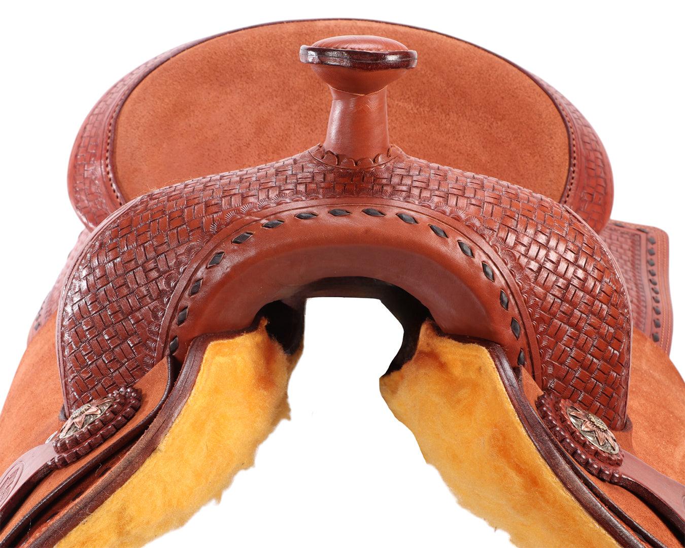 Fort Worth Cowhorse Rough Out Saddle - Image 6