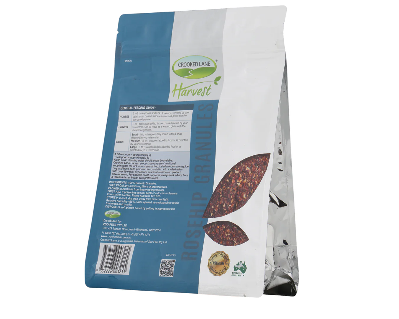 Crooked Lane Harvest Rosehip Granules 500G - Image 2