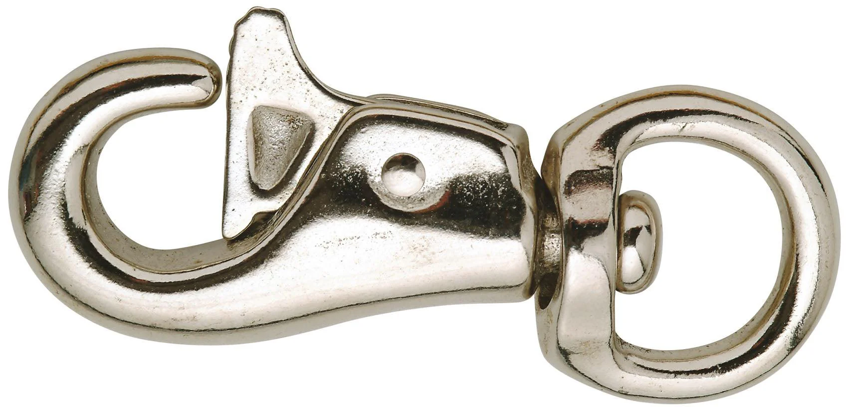 Easy Open Nickel Plated Bull Snaphook