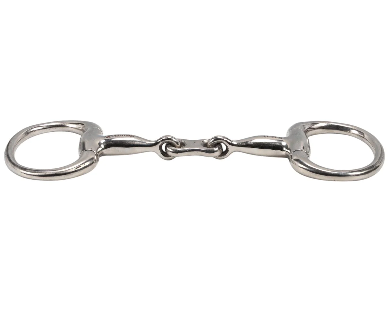 STC Eggbutt Snaffle Bit with French Mouth & Round Rings - Image 2