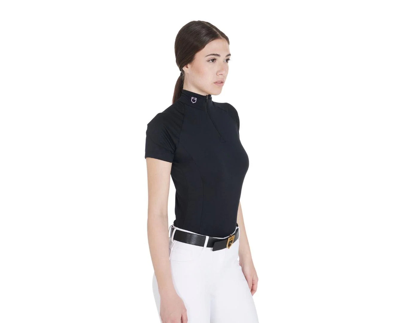 Equestro Ladies Base Layer Slim-fit Short Sleeve Top - Image 3