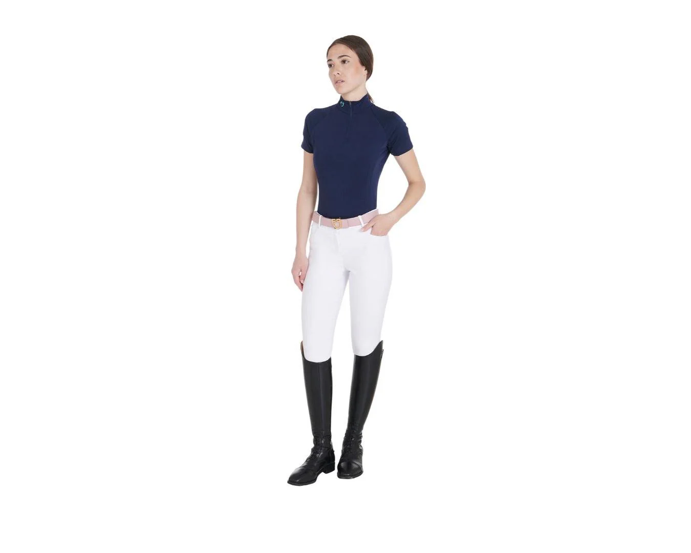 Equestro Ladies Base Layer Slim-fit Short Sleeve Top - Image 7