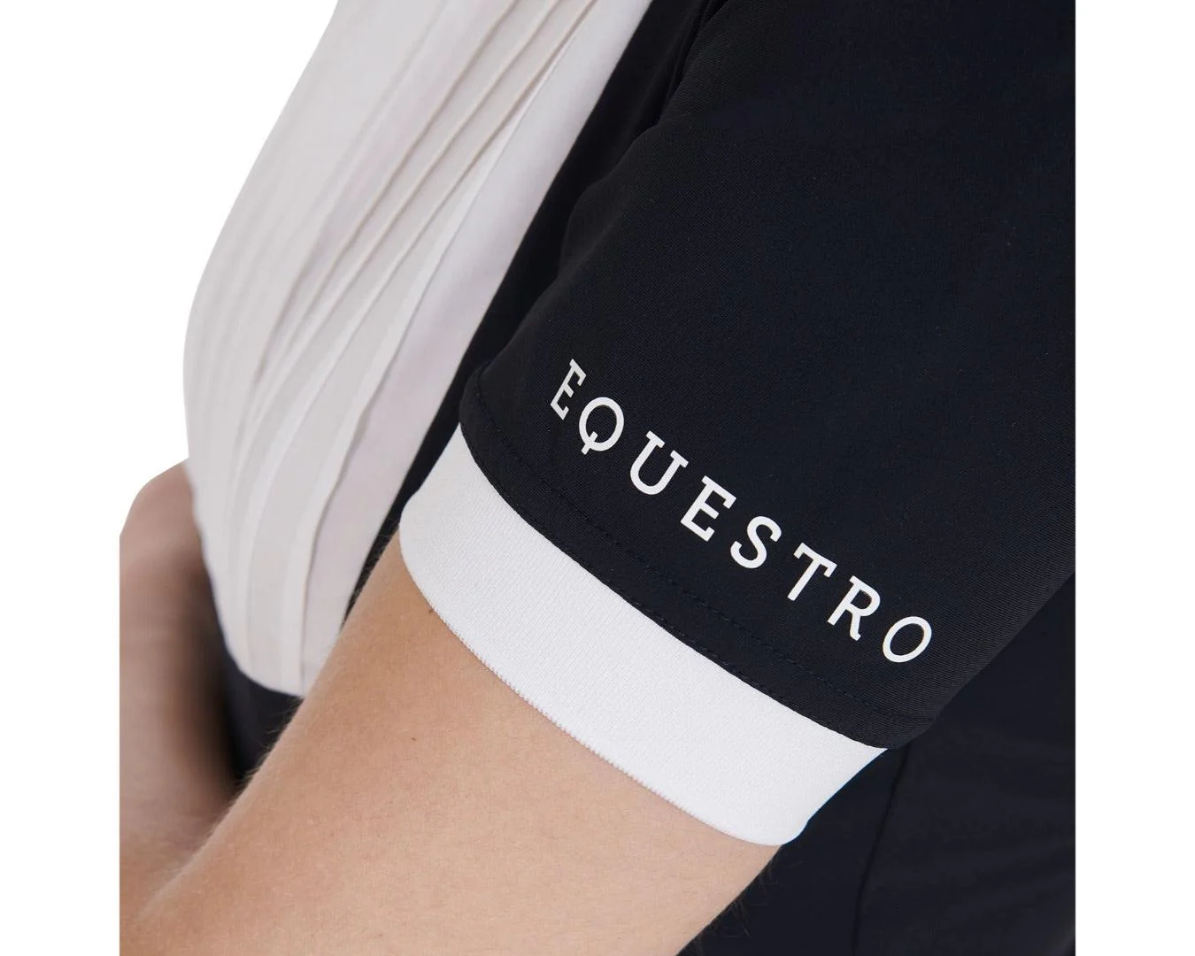 Equestro Ladies Polo Short Sleeve With Zipper - Image 8