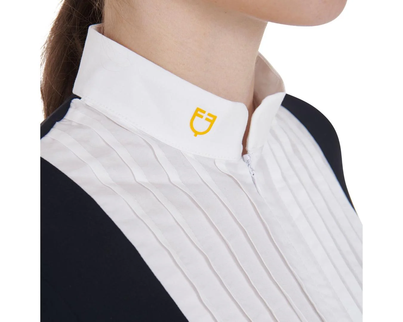 Equestro Ladies Polo Short Sleeve With Zipper - Image 9