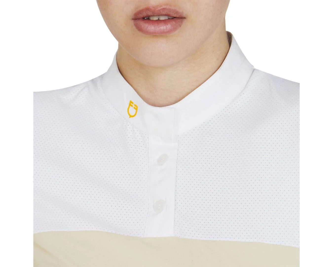 Equestro Ladies Polo Short Sleeve With Buttons - Image 3