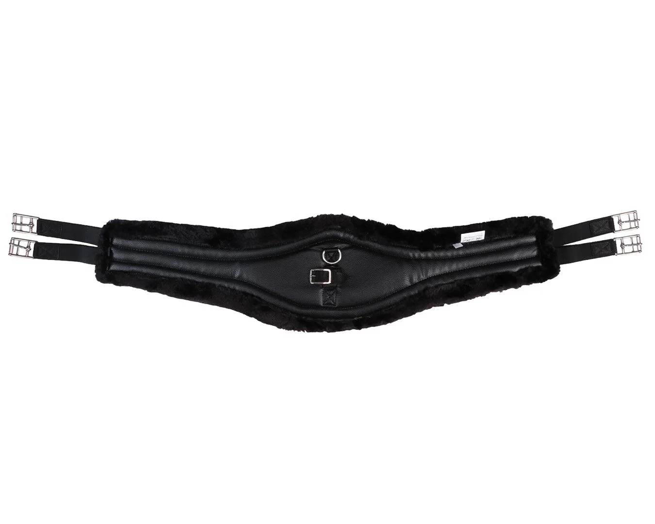Equi-Prene Jump Girth w/Elastic & Fleece - Black