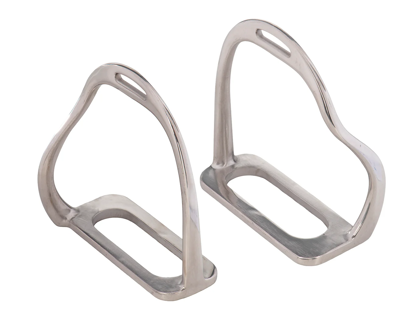 Equisteel Bent Leg Safety Stirrups Stainless Steel